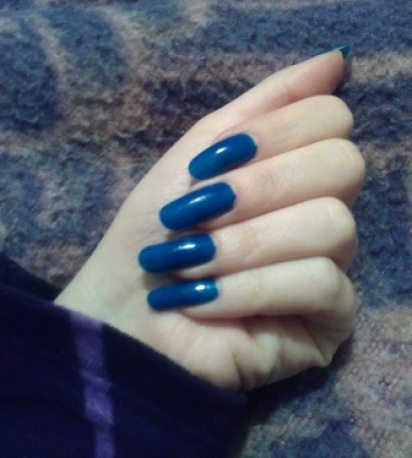 dark blue nails golden rose
