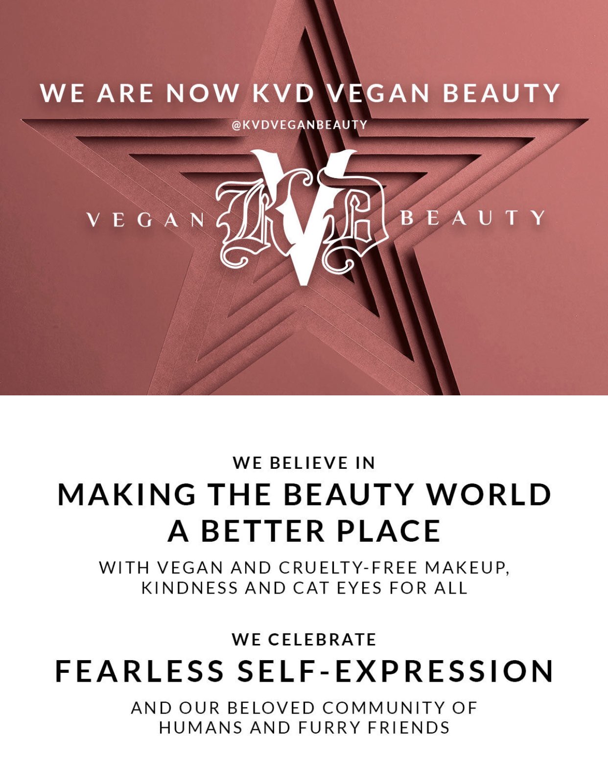 kat von d beauty kvd vegan  rebrand rebranding makeup